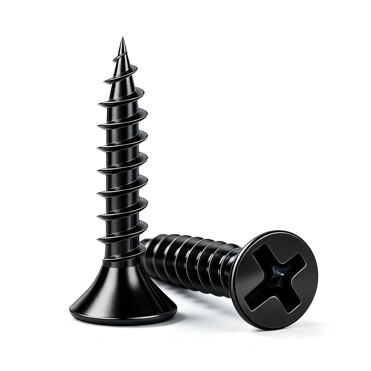 Wensilon Flat Head Wood Screw, Quick Metal self Tapping Flat Head