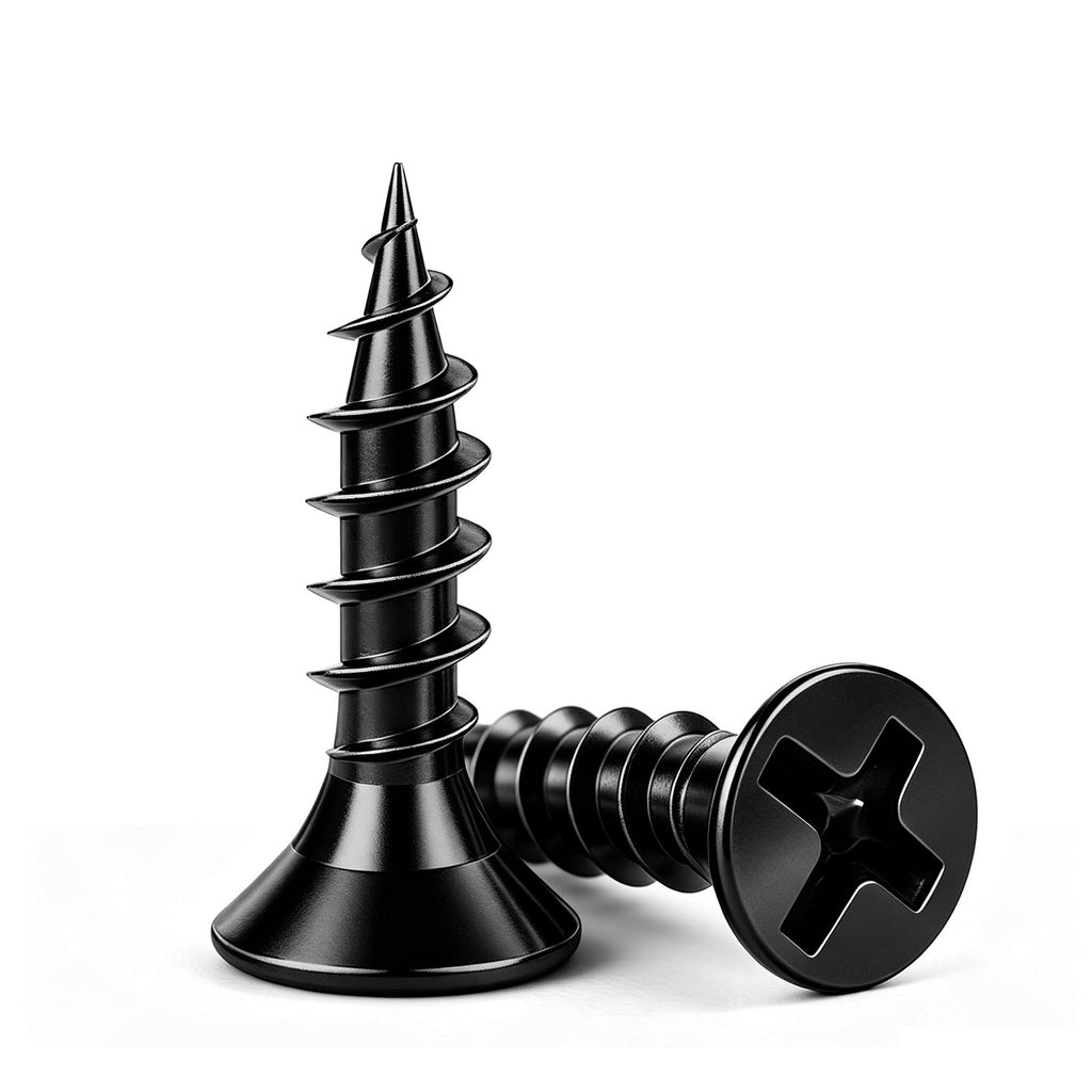 Wensilon Flat Head Wood Screw, Quick Metal self Tapping Flat Head