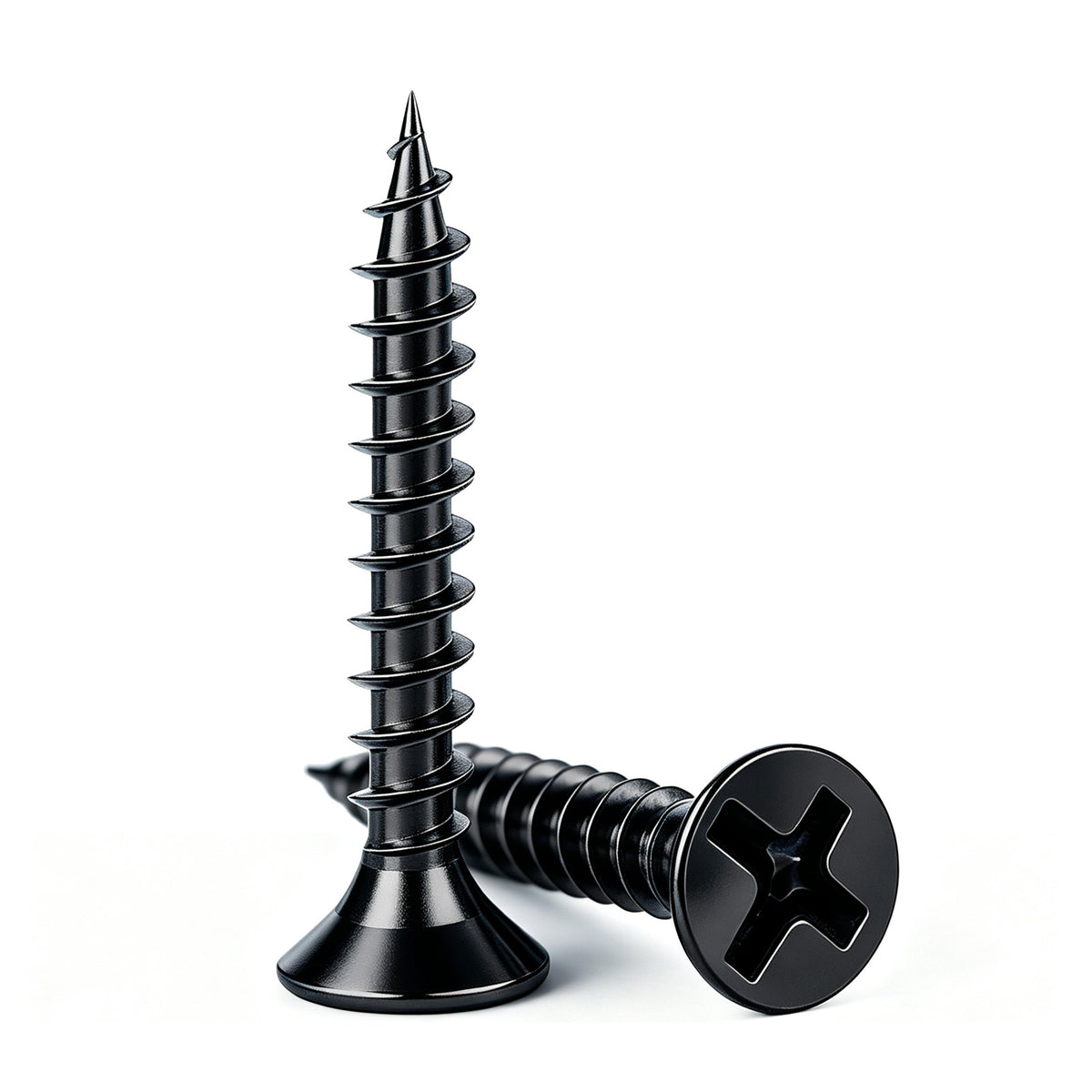Wensilon Flat Head Wood Screw, Quick Metal self Tapping Flat Head