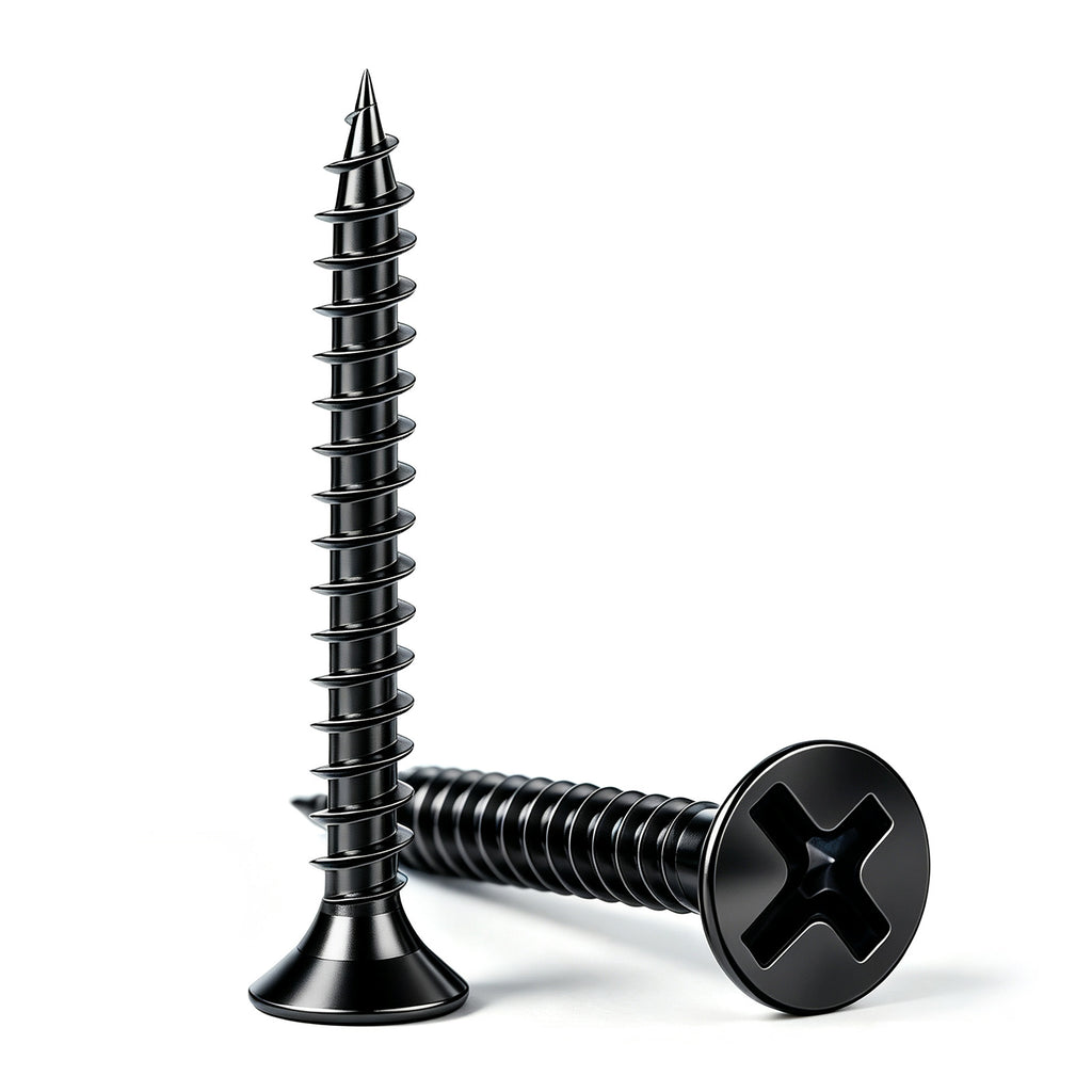 Wensilon Flat Head Wood Screw, Quick Metal self Tapping Flat Head