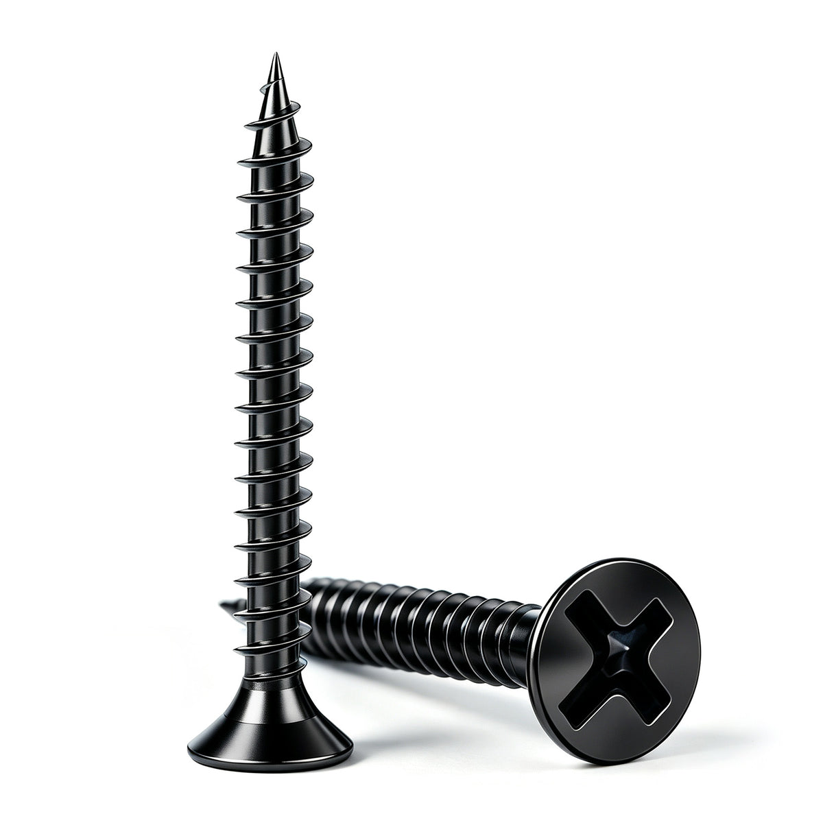 Wensilon Flat Head Wood Screw, Quick Metal self Tapping Flat Head