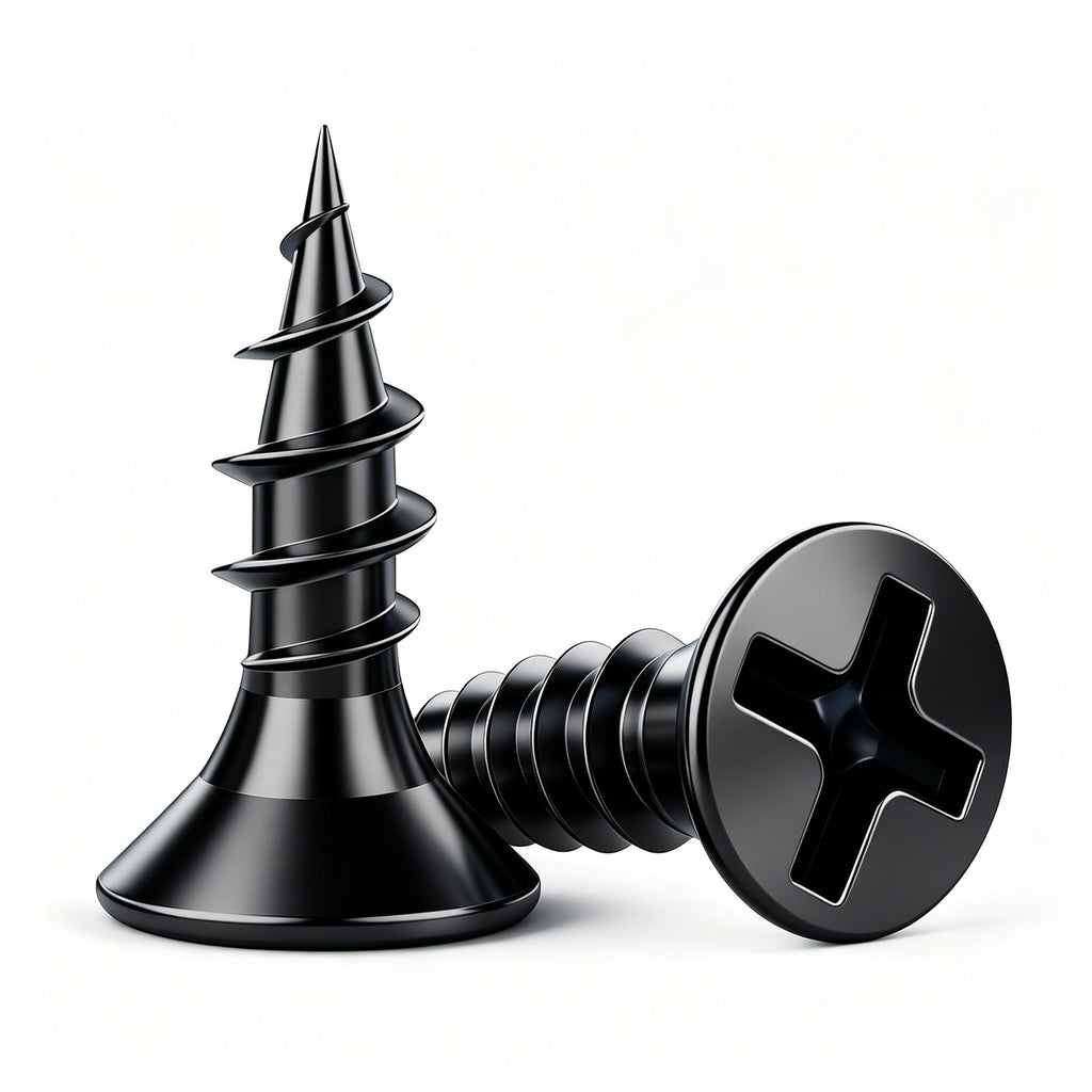 Wensilon Flat Head Wood Screw, Quick Metal self Tapping Flat Head