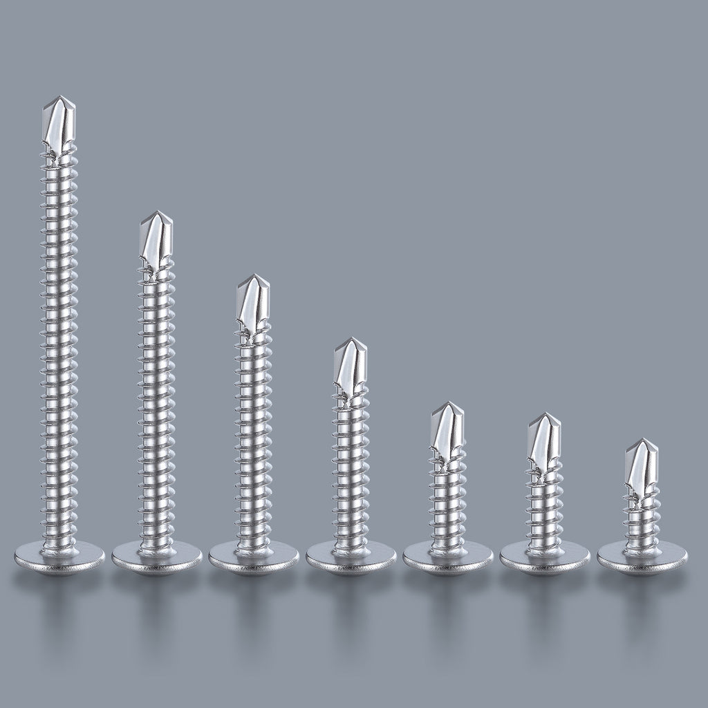 Wensilon Sheet Metal Self-Tapping Screws 410 Stainless Steel Truss Head High-Strength Quick Tapping