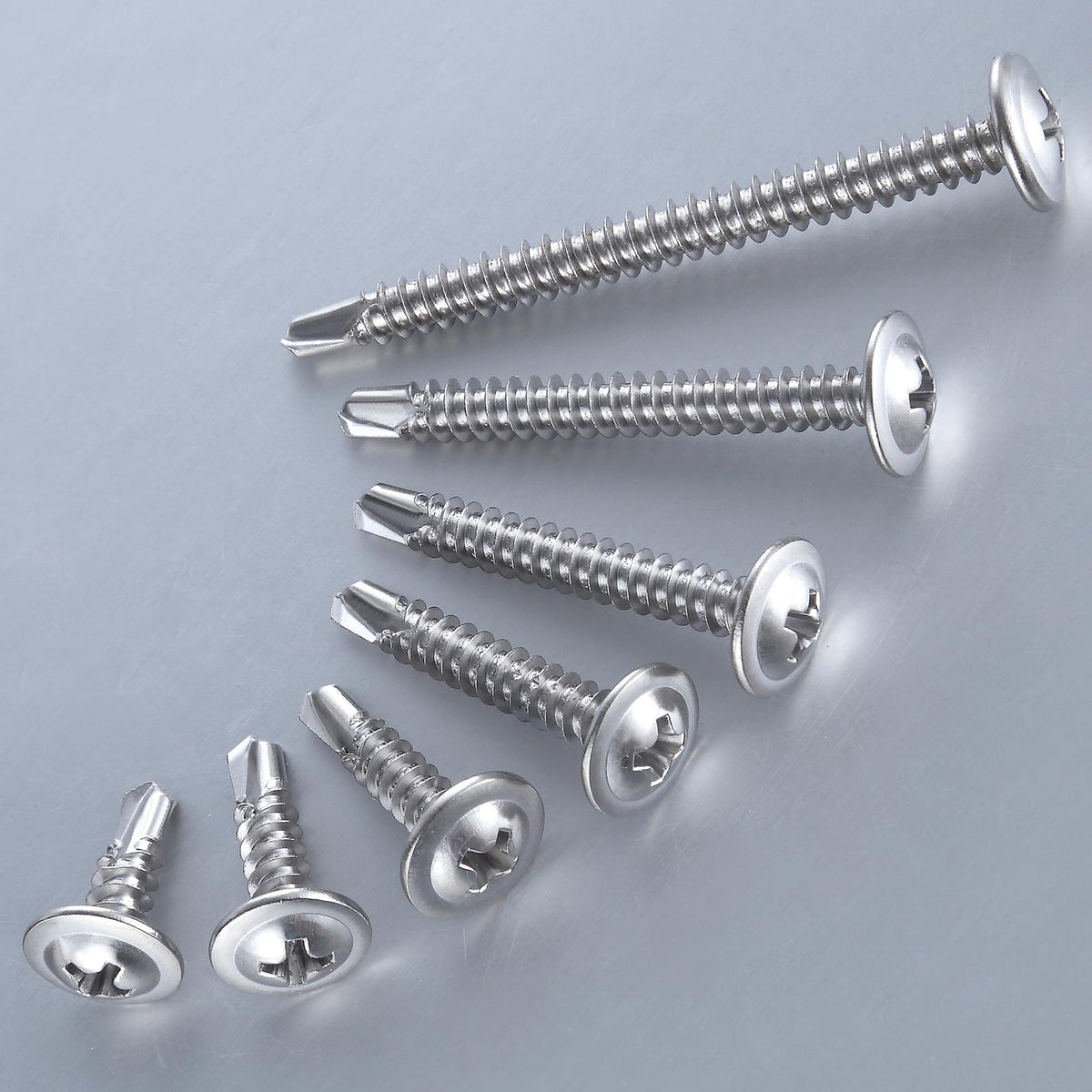 Wensilon Sheet Metal Self-Tapping Screws 410 Stainless Steel Truss Head High-Strength Quick Tapping