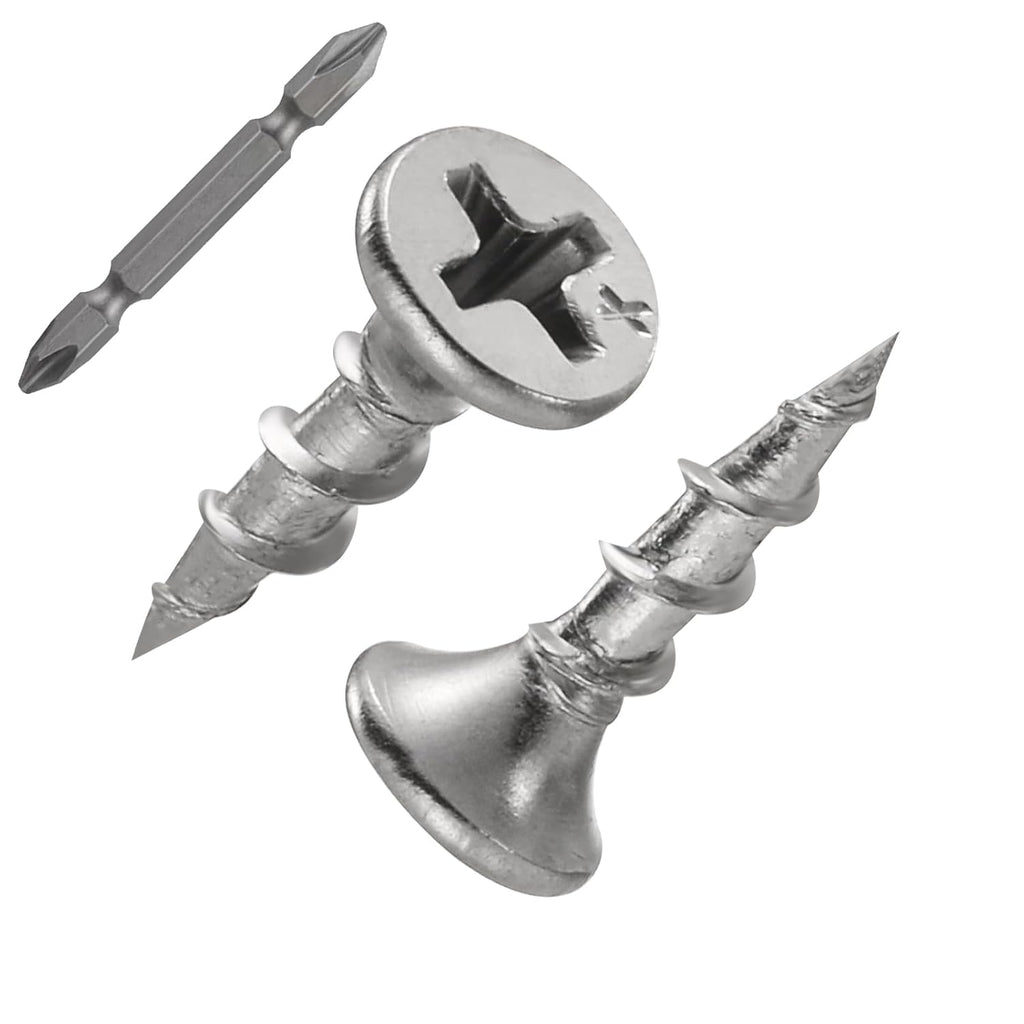 Wensilon Fastener Drywall Screws-Phillips with coarse Threaded tip, Suitable for Drywall Slate, Wood, etc.