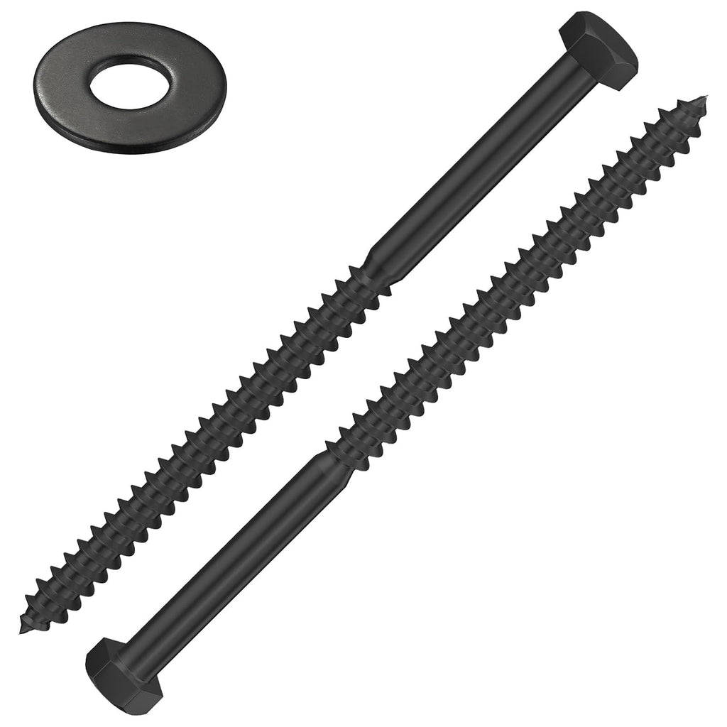 Wensilon Lag Screws Wood Screws，Hex Head Lag Bolts，Heavy Duty Lag Screws,304 Stainless Steel Bolts 18-8