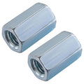 Wensilon Coupling Nuts zinc, Extended Hexagon Plated Steel Rod Coupling Nuts
