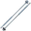 Wensilon Extended Hexagonal self-Tapping zinc-Plated Screws with Rubber washers,10mm Steel Plate can be drilled